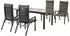 Merxx Siros Gartenmöbel-Set 9-tlg., Aluminium, schwarz (50965-800)