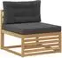 vidaXL Outdoor-Sofagarnitur 6-tlg., weiß und anthrazit, 79x79x37cm (3390527)