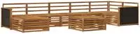 vidaXL Outdoor-Sofagarnitur 8 pcs Natur