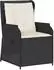 vidaXL Garten-Lounge-Set 3-tlg. mit Kissen, Poly Rattan, schwarz (3262731)