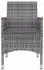 vidaXL Garten-Essgruppe 9-tlg. Poly Rattan und Glas mit Kissen (3099792)