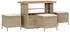 vidaXL Gartensofa-Set mit Kissen, 9-tlg., beige und creme (3363181)