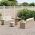 vidaXL Garten-Sofa-Set 9-teilig, Poly-Rattan, beige (3361961)