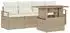 vidaXL Garten-Sofa-Set 5-tlg. mit Kissen, Poly Rattan/Akazie, beige (3349644)