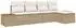 vidaXL Garten-Sofa-Set mit Kissen, 5-tlg., beige, Polyrattan (3348067)
