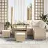 vidaXL Garten-Sofa-Set 8-tlg. beige Poly-Rattan (3361876)
