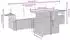 vidaXL Garten-Sofagarnitur 5-tlg. mit Kissen, Poly Rattan, beige (3271632)