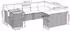 vidaXL Garten-Sofagarnitur 10-tlg. mit Kissen, Poly Rattan, beige (3271919)