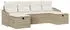 vidaXL Garten-Sofa-Set mit Kissen, 6-tlg., Poly Rattan, beige (3359320)