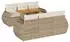 vidaXL Garten-Sofagarnitur 7-tlg. Poly Rattan beige mit Kissen (3327222)