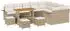 vidaXL Garten-Sofa-Set 13-teilig, 12-Sitzer, Poly Rattan/Akazie, beige (3364131)