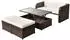 vidaXL Garten-Lounge-Set 4-tlg. Poly Rattan braun (42480)