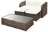 vidaXL Garten-Lounge-Set 4-tlg. Poly Rattan braun (42480)