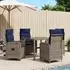 vidaXL Garten-Essgruppe 5-tlg. Poly-Rattan (3422329)