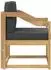 vidaXL Outdoor-Sofagarnitur 2-tlg. Polyester weiß und anthrazit (3438991)
