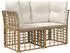 vidaXL Outdoor-Sofagarnitur 7-tlg. Polyester, natur (3437512)