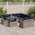 vidaXL Essgruppe 9-tlg., grau (3348441)