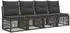 vidaXL Gartenlounge-Set 8-tlg. grau Poly-Rattan (3435980)