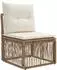 vidaXL Gartenlounge-Set 4-tlg. Poly-Rattan beige (3435930)
