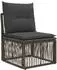 vidaXL Gartensofa-Set 14-tlg. Poly-Rattan grau/dunkelgrau (3437336)