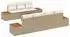 vidaXL Gartenlounge-Set 8-tlg. beige Poly Rattan (3348042)