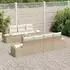 vidaXL Gartenlounge-Set 8-tlg. beige Poly Rattan (3348042)