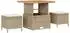 vidaXL Garten-Sofaset 9-tlg. 6-Sitzer Poly-Rattan, beige/creme (3363691)