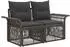 vidaXL Garten-Lounge-Set 7-teilig, Poly-Rattan, grau (3434930)