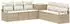 vidaXL Sofa-Set 7-tlg. beige und cremeweiß, Polyrattan und Stahl (3448728)