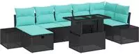 vidaXL Gartensofa-set 8 stk. Poly-Rattan