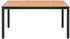 vidaXL Garten-Essgruppe 5-tlg. PVC-Rattan, schwarz/braun (3060126)