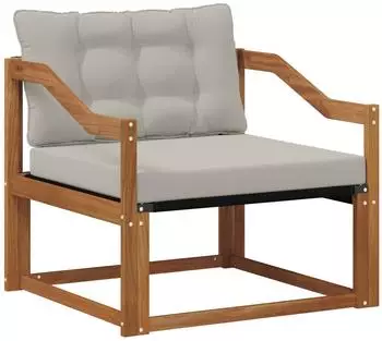 vidaXL Outdoor-Sofagarnitur massives Akazienholz und Textilene, natur (3436331)