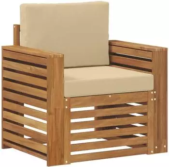 vidaXL Outdoor-Sofagarnitur massives Akazienholz und Polyester (3436363)