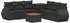vidaXL Sofa-Set 8-teilig, schwarz, Polyrattan und Stahl (3448428)