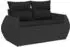 vidaXL Sofa-Set 8-teilig, schwarz, Polyrattan und Stahl (3448428)