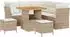 vidaXL Gartensofa-Set 8-tlg. 5-Sitzer Poly-Rattan, beige und creme (3363431)