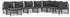 vidaXL Garten-Lounge-Set 8-tlg. mit Kissen, Stahl, anthrazit (3186913)