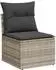 vidaXL Garten-Sofagarnitur 8-tlg. mit Kissen, hellgrau, Poly Rattan (3275162)