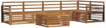 vidaXL Gartenlounge-Set 6-tlg. natur
