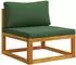 vidaXL Gartenlounge-Set 7-tlg. Massivholz Akazie natur