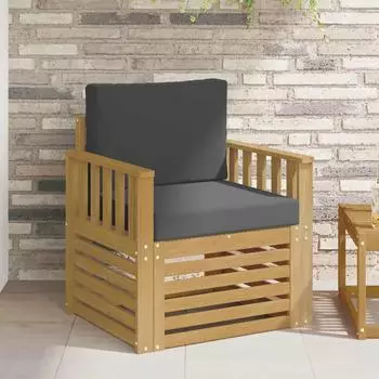 vidaXL Outdoor-Sofagarnitur 2-teilig Polyester wei&szlig;/anthrazit (3439089)