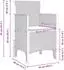 vidaXL Garten-Essgruppe mit Kissen, 11-tlg., Poly-Rattan, anthrazit/creme (3378756)
