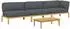 vidaXL Garten-Lounge-Set 4-tlg. anthrazit Akazienholz (3418314)