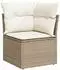 vidaXL Gartenlounge-Set 7-tlg. beige Poly-Rattan (3347603)