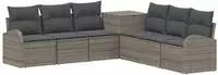 vidaXL Sofa Set 7 stk. Grau und Dunkelgrau 124 x 62 x 69 cm