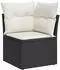 vidaXL Garten-Sofaset 9-tlg. schwarz Polyrattan (3363050)