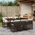 LuxusKollektion Garten-Essgruppe 7-teilig, Poly Rattan, braun/creme