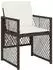 LuxusKollektion Garten-Essgruppe 7-teilig, Poly Rattan, braun/creme