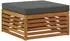 vidaXL Outdoor-Sofagarnitur mit Kissen, 5-tlg., natur/anthrazit (3373287)