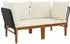 vidaXL Hocker aus Akazienholz und Naturseil, 2er-Set (3407715)